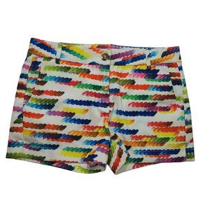 Cherubim Women's Rope Printed Boyfriend Short Size M Mid Rise Multicolor